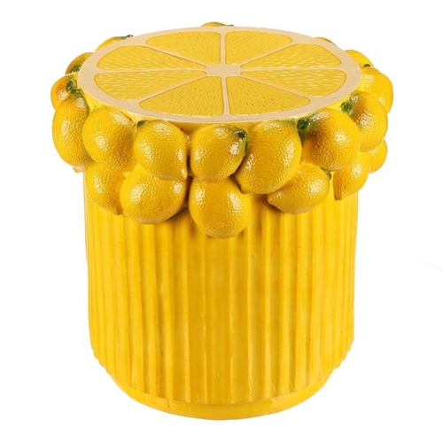 Taburet citrónový - větší, magnesium, barva žlutá
