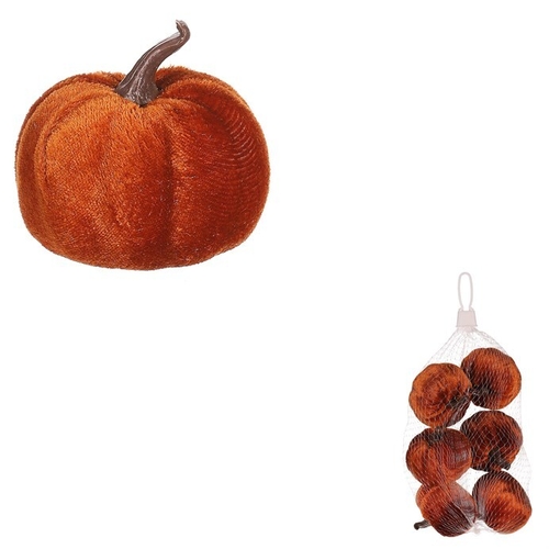 Dýně plastová s látkou, barva hnědá, cena za balení (6 ks)