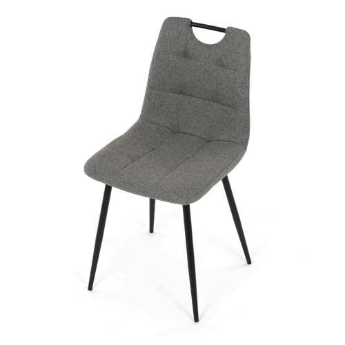 Jídelní židle, šedá, látka, DCL-V2017 GREY2