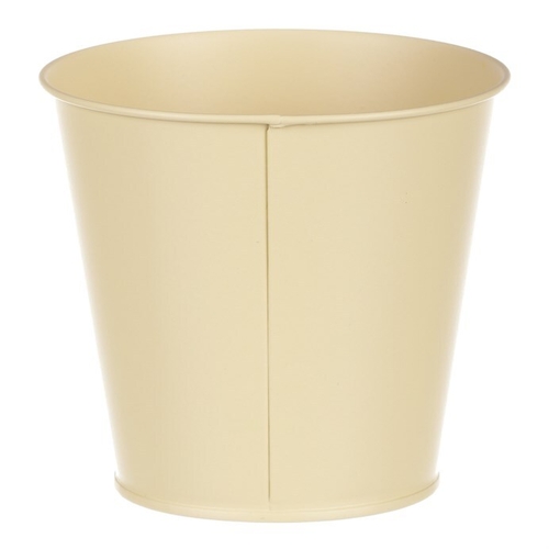 Obal kovový - motiv kvetoucího máku, žlutý