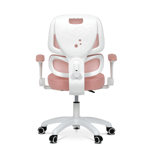 Dětská židle, výškově nastavitelná, růžová síťovina, KA-K1063 PINK