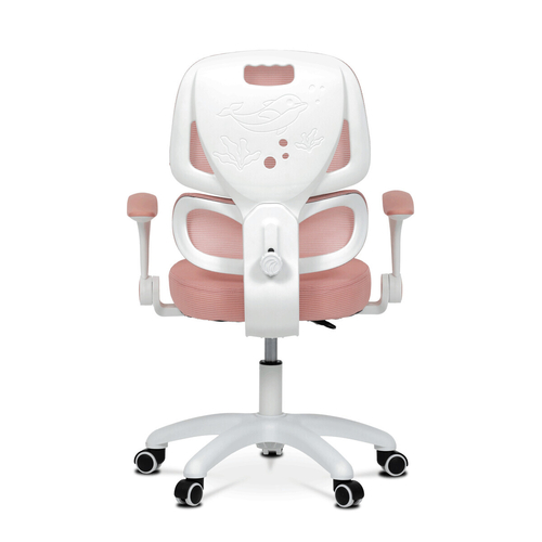 Dětská židle, výškově nastavitelná, růžová síťovina, KA-K1063 PINK