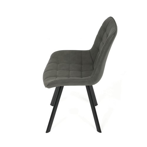 Jídelní židle, šedá, látka vintage, HC-V3066 GREY3