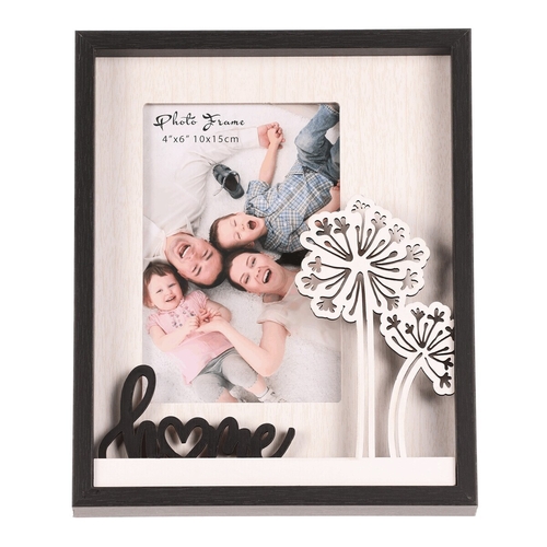 Fotorámeček - pro rozměr 10 x 15 cm, MDF, domov