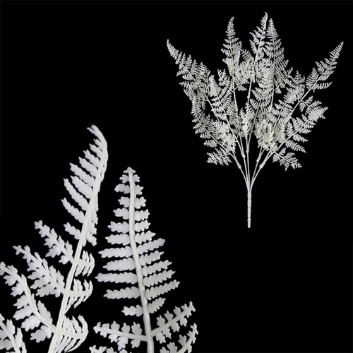 Kapradí - umělý trs, barva krémová