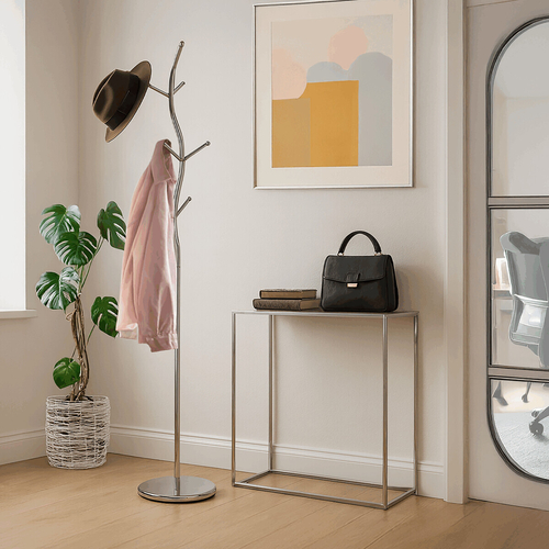 Věšák, kov, stříbrná, 80003-09 CR