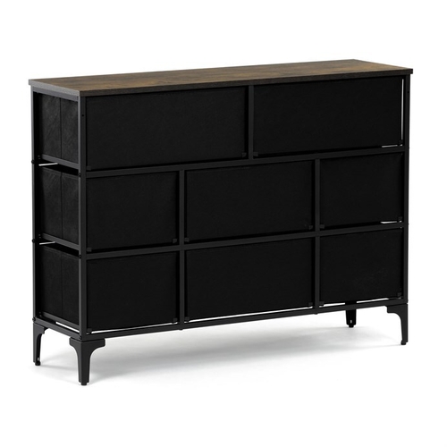 Komoda 103x30x78cm, mdf, vícebarevná, AUK-W2104 BK