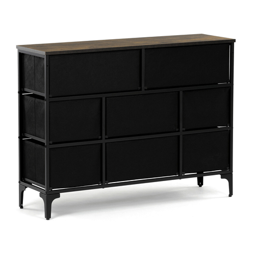 Komoda 103x30x78cm, mdf, vícebarevná, AUK-W2104 BK
