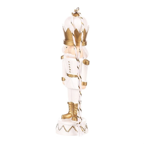 Voják - závěsná figurka, polyresin, barva bílo-zlatá