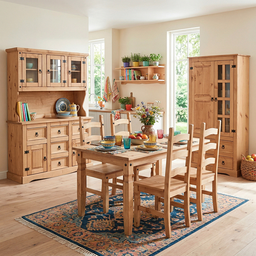 Komoda 2 dveře + 5 zásuvek CORONA vosk