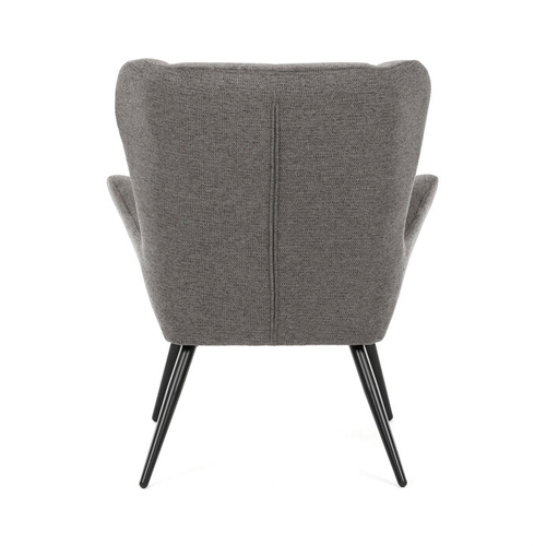 Křeslo ušák, šedá, látka, AK-H9206 GREY2