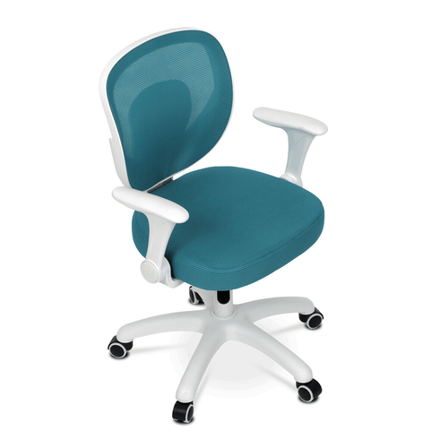 Dětská židle, výškově nastavitelná, modrá síťovina, KA-K1062 BLUE