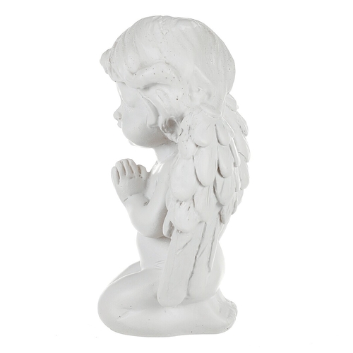 Anděl klečící - figurka z polyresinu, barva bílá