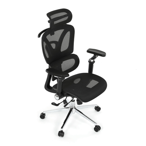 Kancelářská židle, synchronní mechanismus, černá síťovina, KA-B2361 BK