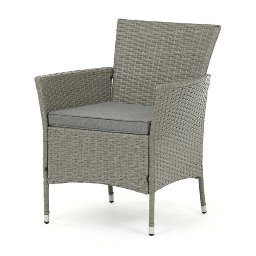 Zahradní sestava 100x60x69cm, polyratan, šedá, AZS-A1442 GREY