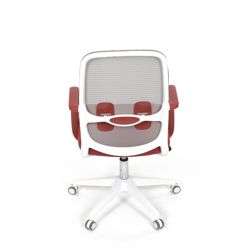 Kancelářská židle, houpací mechanismus, červená látka, KA-S425 RED