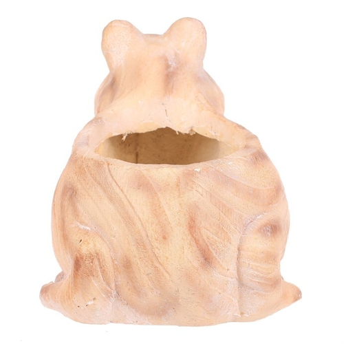Žába - obal na květiny, magnesium, imitace dřeva
