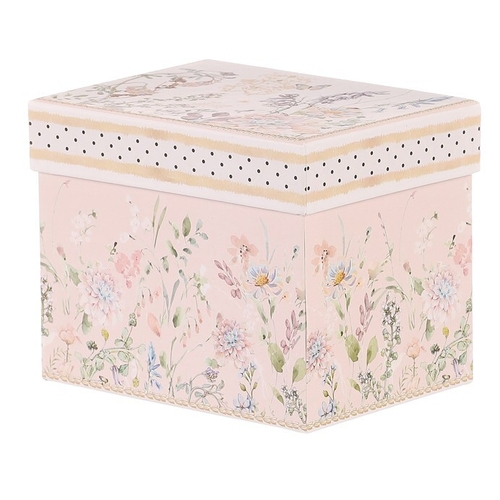 Hrneček v dárkové krabičce - porcelán, květinový motiv