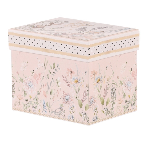 Hrneček v dárkové krabičce - porcelán, květinový motiv