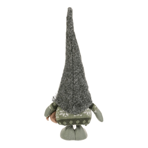Skřítek - látková figurka, barva zeleno-bílá