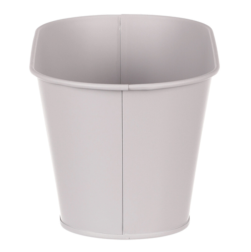 Truhlík kovový - motiv ptáčka, barva šedá