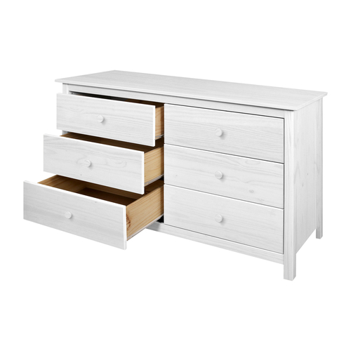 Komoda 6 zásuvek TORINO bílá