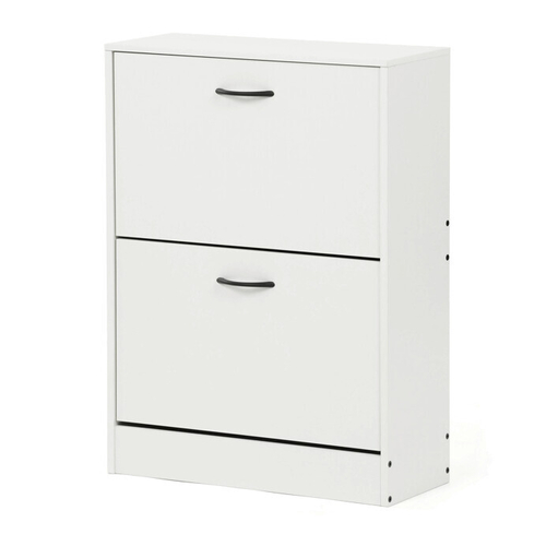 Botník, mdf, bílá, ABO-G1014 WT