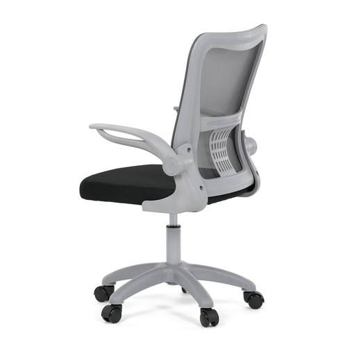 Dětská židle, výškově nastavitelná, šedá síťovina, KA-K2008 GREY