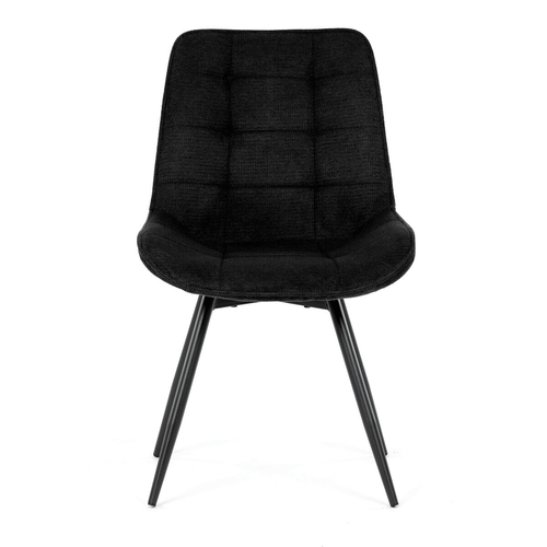 Jídelní židle otočná 180°, černá, látka, HC-T1130 BK2