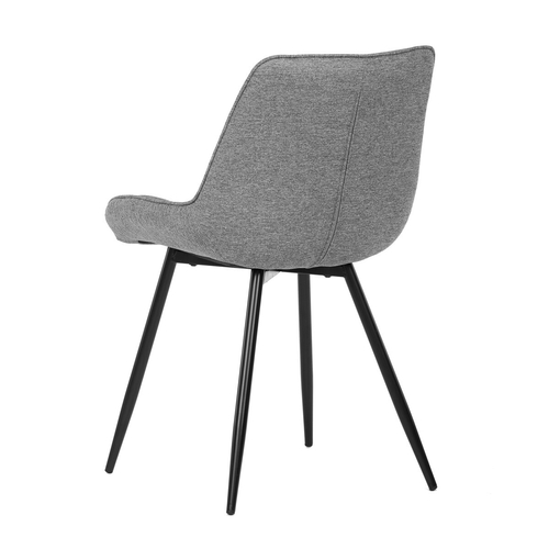 Jídelní židle, šedá, látka, CT-395 SIL2
