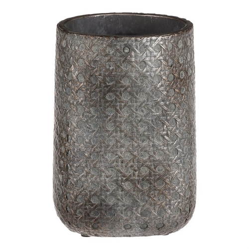 Váza betonová - s mozaikou, barva šedá
