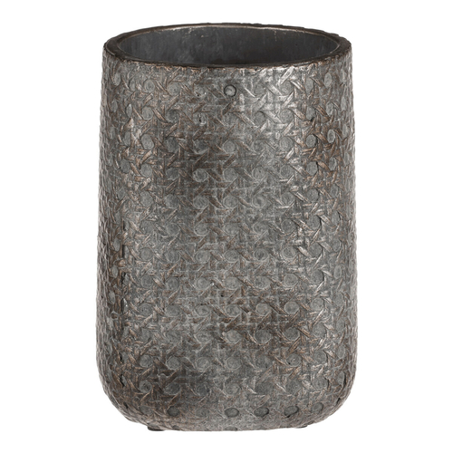 Váza betonová - s mozaikou, barva šedá