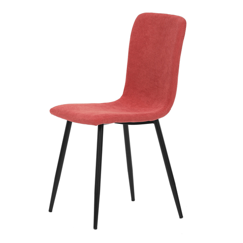 Jídelní židle, červená, manšestrová látka, DCL-964 RED2