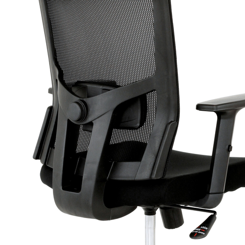 Kancelářská židle, houpací mechanismus, černá síťovina, KA-B1013 BK