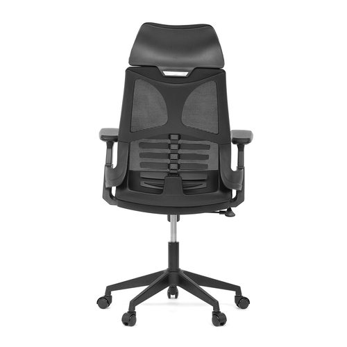 Kancelářská židle, houpací mechanismus, černá síťovina, KA-S247 BK