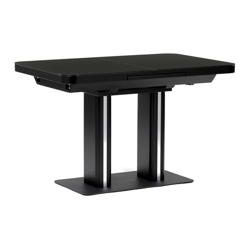 Jídelní stůl rozkládací 120-160x80 cm, mdf, černá, HT-D1926 BK