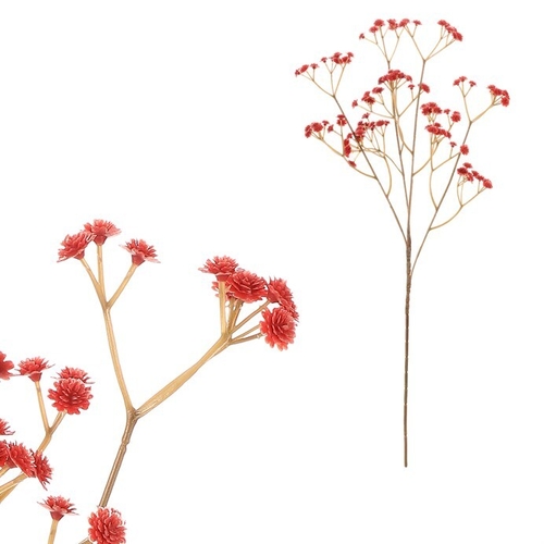 Gypsophila - umělá větev, červené květy