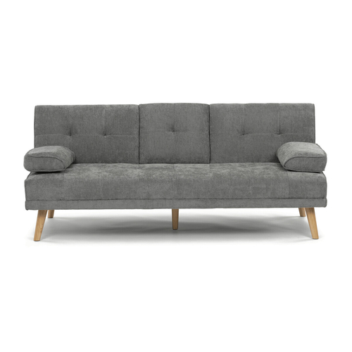 Trojmístná rozkládací pohovka, šedá, látka, ASB-C3034 GREY2