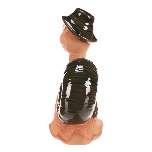 Šnek - keramická figurka, vel. XS, zelená ulita