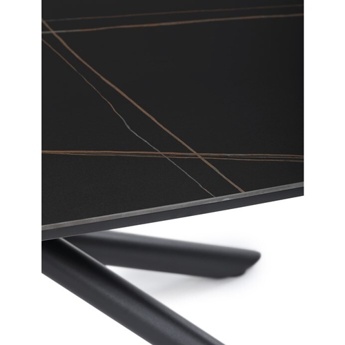 Konferenční stolek 120x70x46cm, slinutá keramika, mramor, AHG-X7227 BK