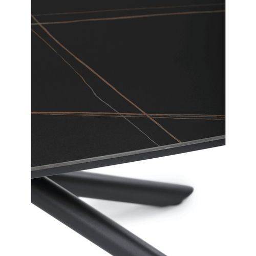 Konferenční stolek 120x70x46cm, slinutá keramika, mramor, AHG-X7227 BK