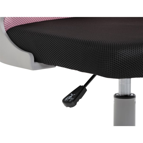 Dětská židle, výškově nastavitelná, růžová síťovina, KA-K2008 PINK