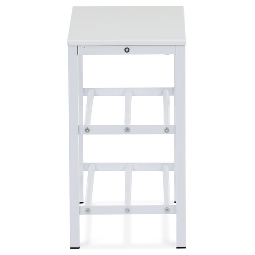 Botník, kov, bílá, 83168-42 WT