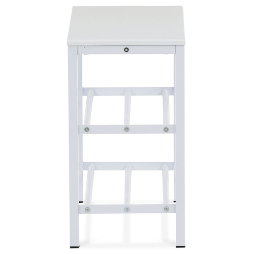 Botník, kov, bílá, 83168-42 WT