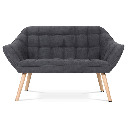 Dvoumístná pohovka, šedá, látka, AK-322 GREY2