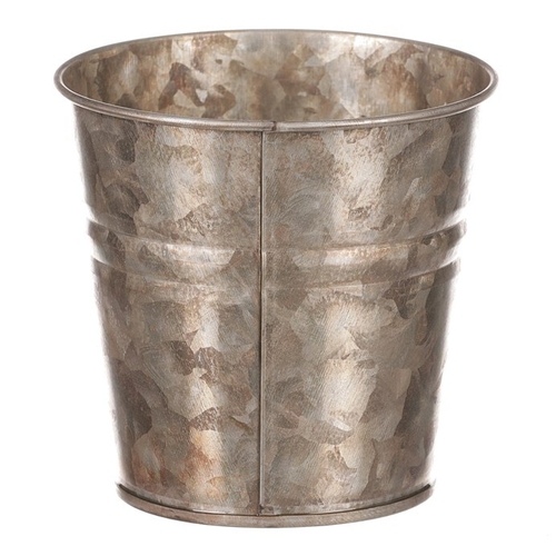 Obal kovový - kulatý, zinkový, barva měděná