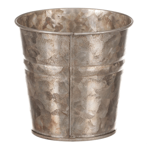 Obal kovový - kulatý, zinkový, barva měděná