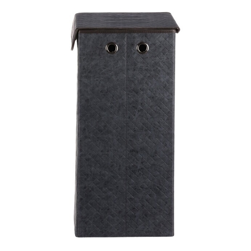 Koš prádelní - látkový s víkem, modrá barva