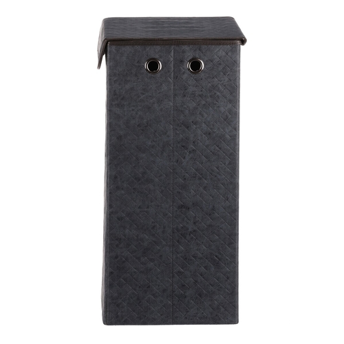 Koš prádelní - látkový s víkem, modrá barva