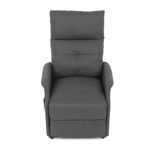 Polohovací křeslo, elektrické kabelové ovládání, šedá, látka, TV-5482 GREY2